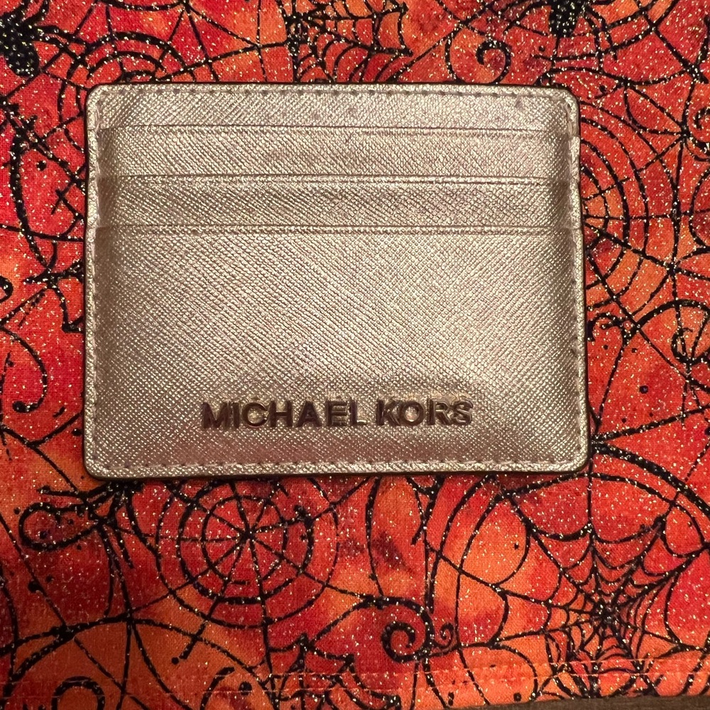 Michael Kors Gold Metallic Card Holder
